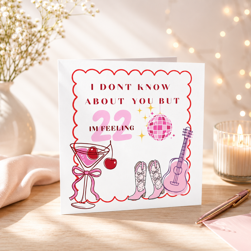Swiftly Inspired Birthday Card l 6x6