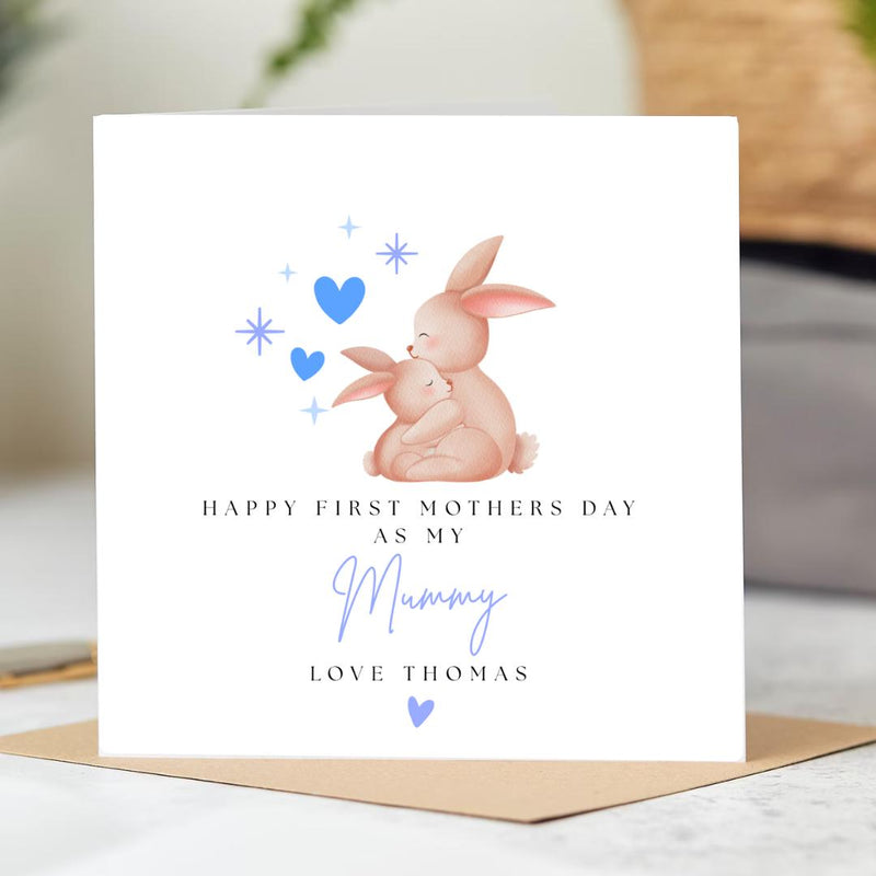 First Mother's Day Card – Bunny New Mum Keepsake