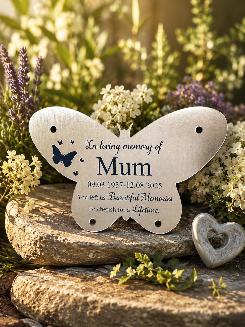 Memorial Plaque | Gold or Silver | Exterior/Interior Material | Customised | Any Message