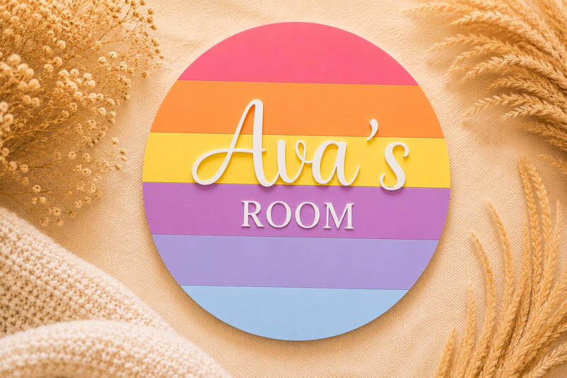 Personalised Pop-It Acrylic Name Sign | Kids Bedroom Door Plaque, Custom Wall Art