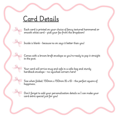 Personalised New Home Congratulations Card