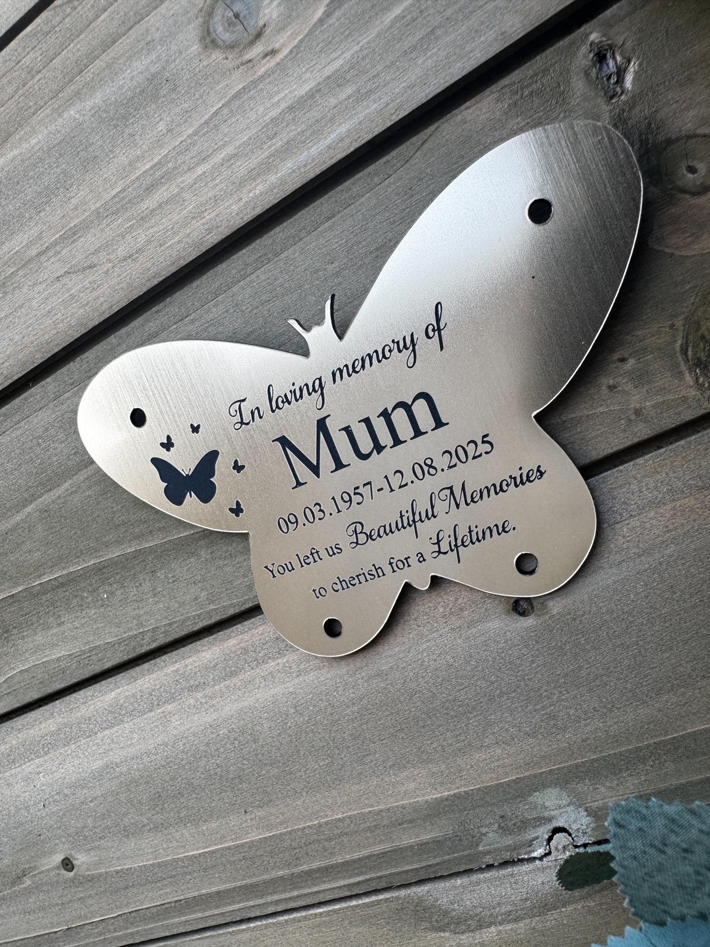 Memorial Plaque | Gold or Silver | Exterior/Interior Material | Customised | Any Message