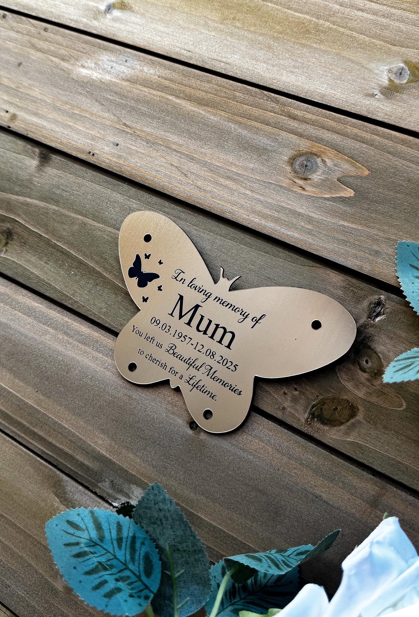 Memorial Plaque | Gold or Silver | Exterior/Interior Material | Customised | Any Message