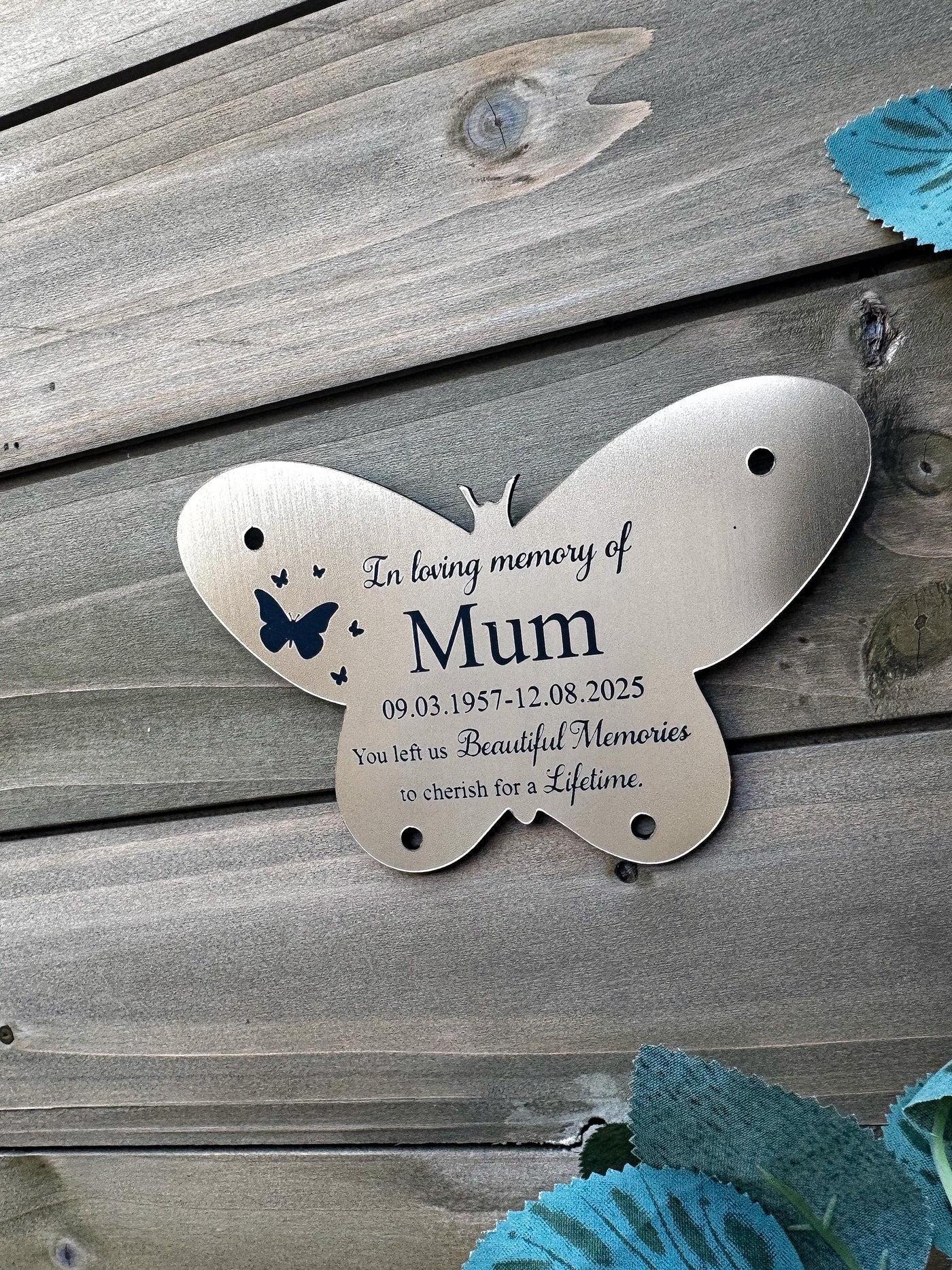 Memorial Plaque | Gold or Silver | Exterior/Interior Material | Customised | Any Message