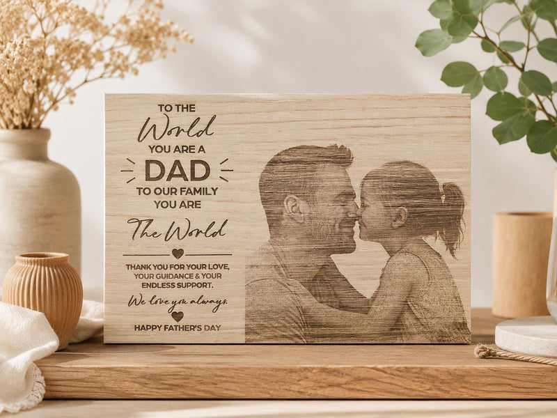 Beautiful Personalised Father’s Day Gift Plaque for Dad| Step Dad | Grandad | Father Figure